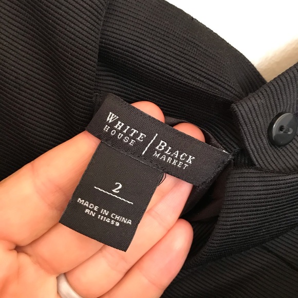 WHITE HOUSE BLACK MARKET peplum black dress - Picture 5 of 6